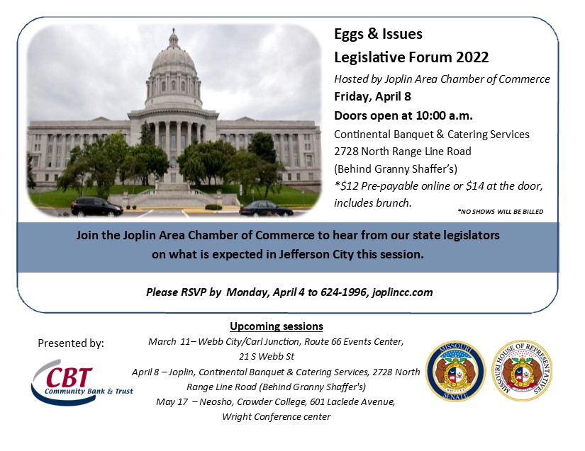 Eggs & Issues Joplin Area Chamber of Commerce